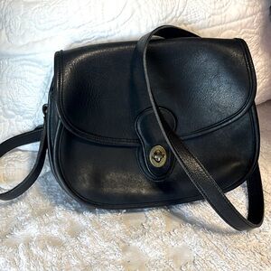 Vintage Coach 9954 Prairie Bag Leather Purse Black
